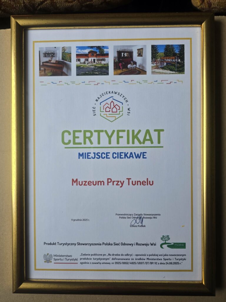 Certyfikat Miejsce Ciekawe